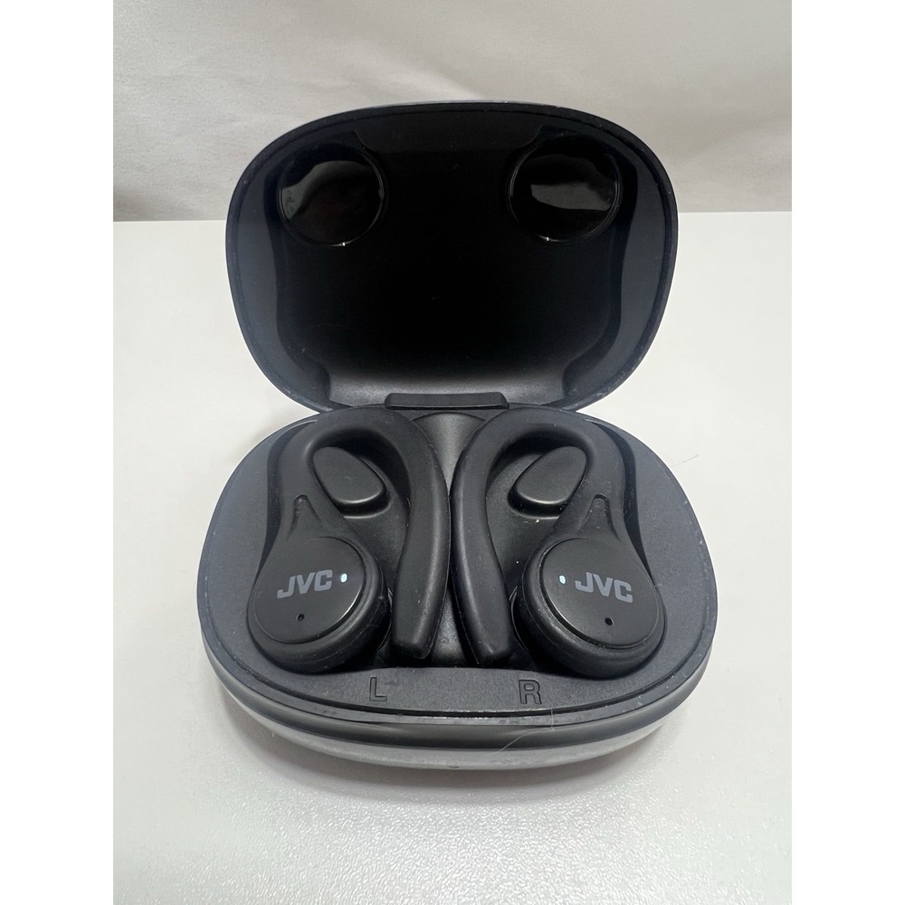 JVC BT Headphones (HA-EC25T) L/R EARBUDS & CHARGING CASE Black